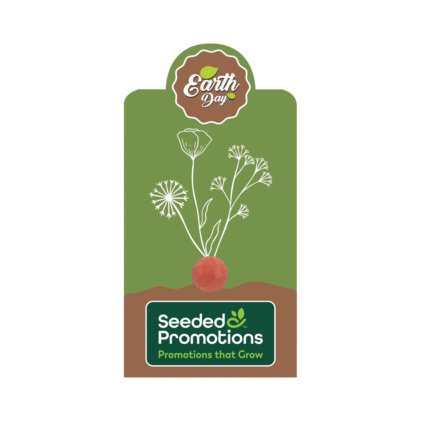 Single Seed Ball Card - Grow Green