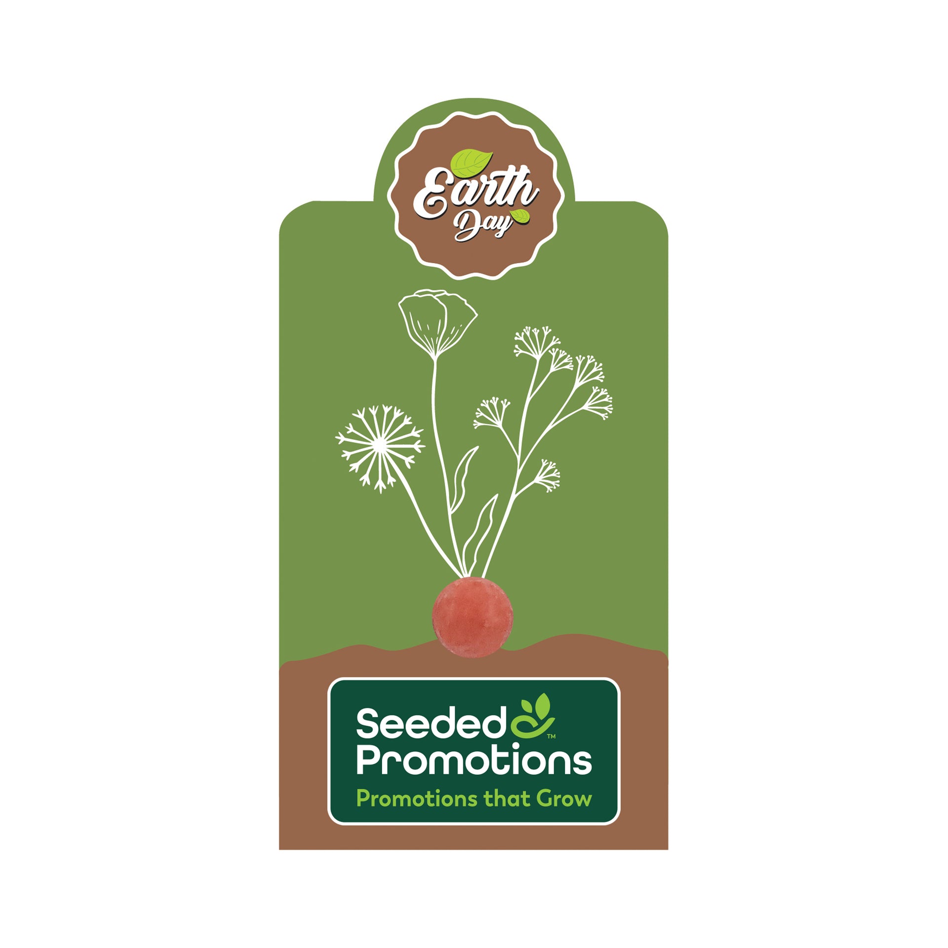 Single Seed Ball Card - Grow Green