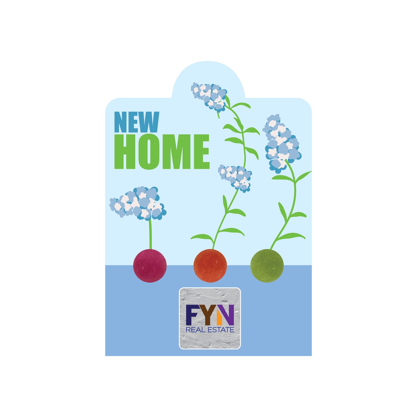 Triple Seed Ball Card - Celebrate with Blooms