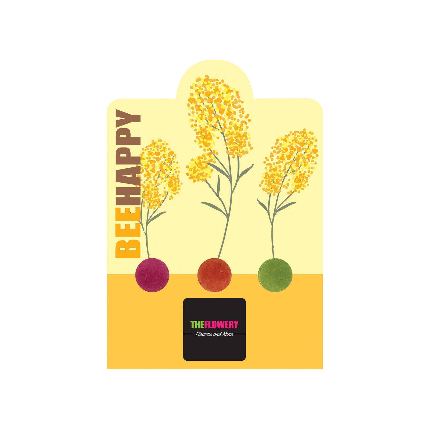 Triple Seed Ball Card - Bee Happy