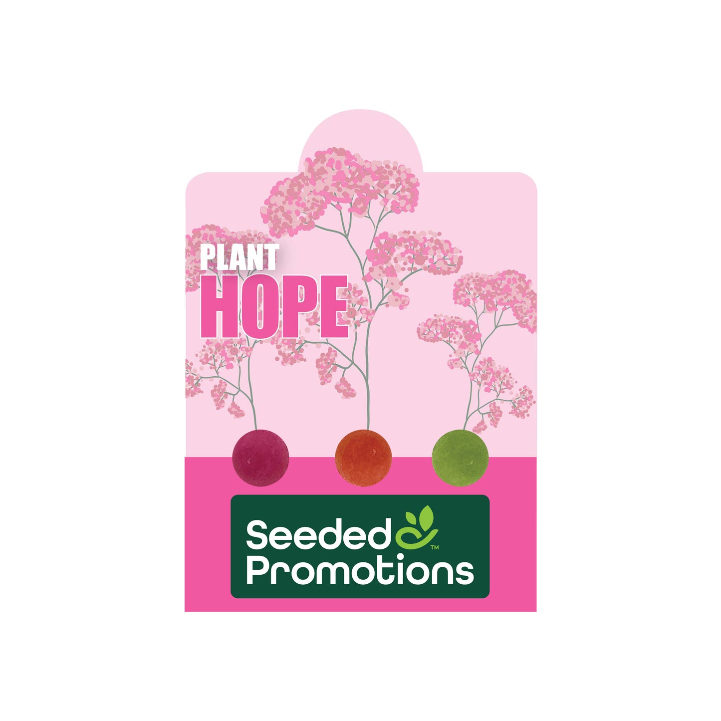 Triple Seed Ball Card - Bloom for the Cure