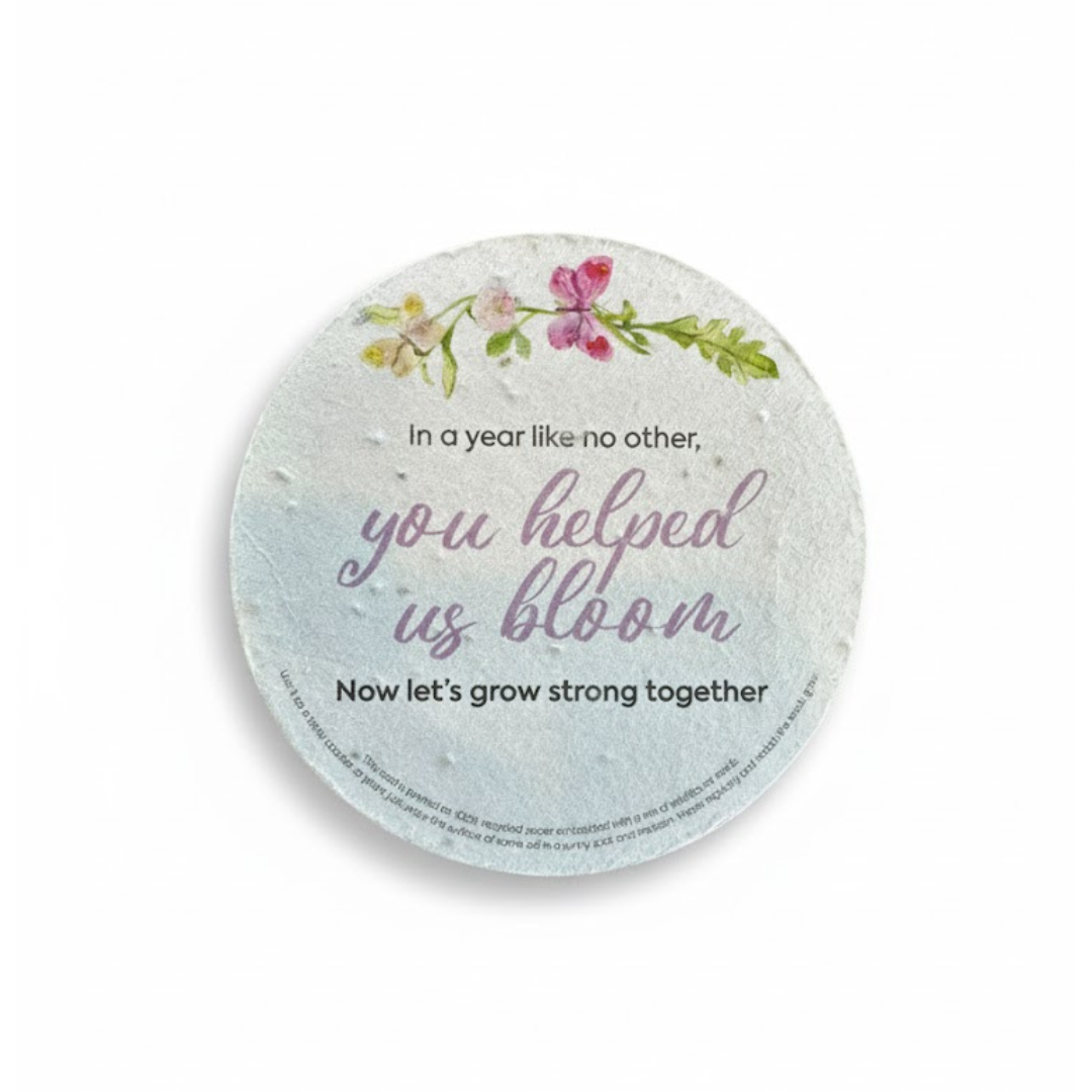 Seeded Paper Coasters - round