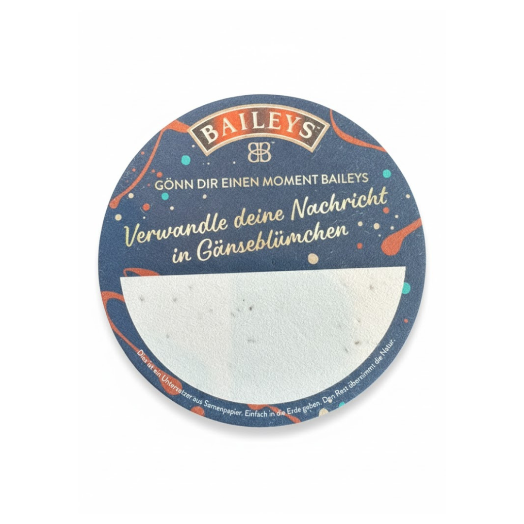 Seeded Paper Coasters - round