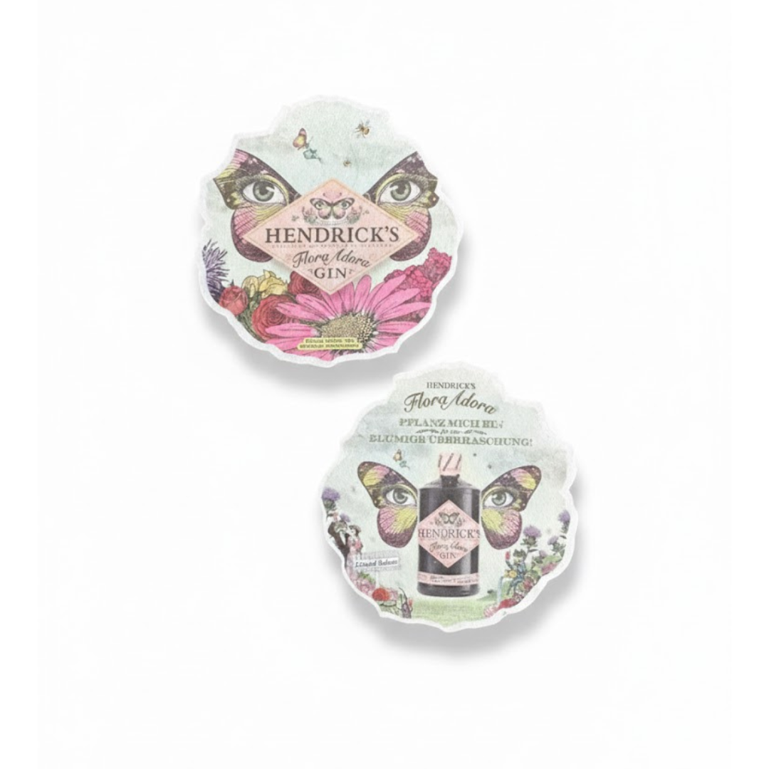 Seeded Paper Coasters - round