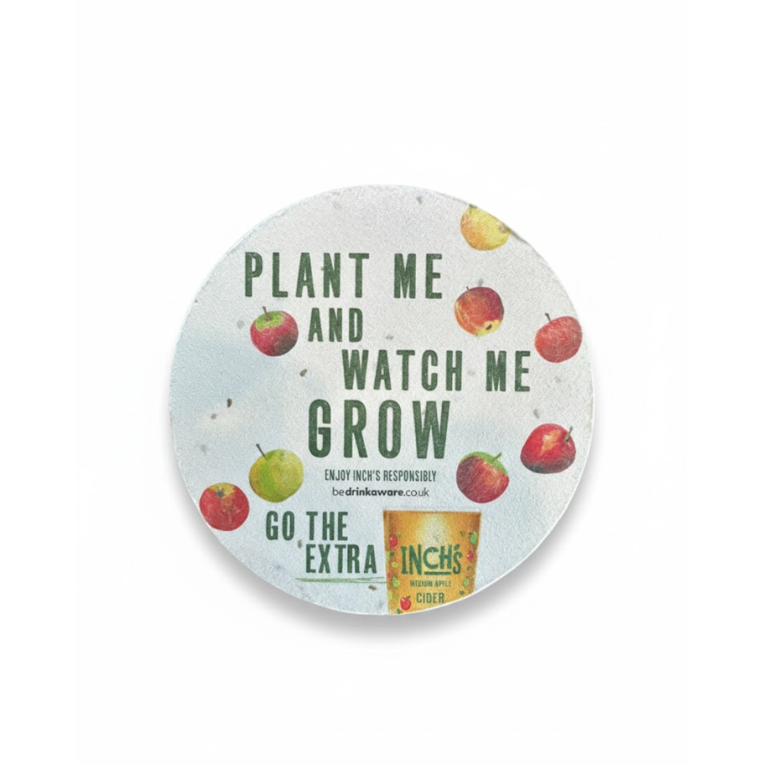 Seeded Paper Coasters - round