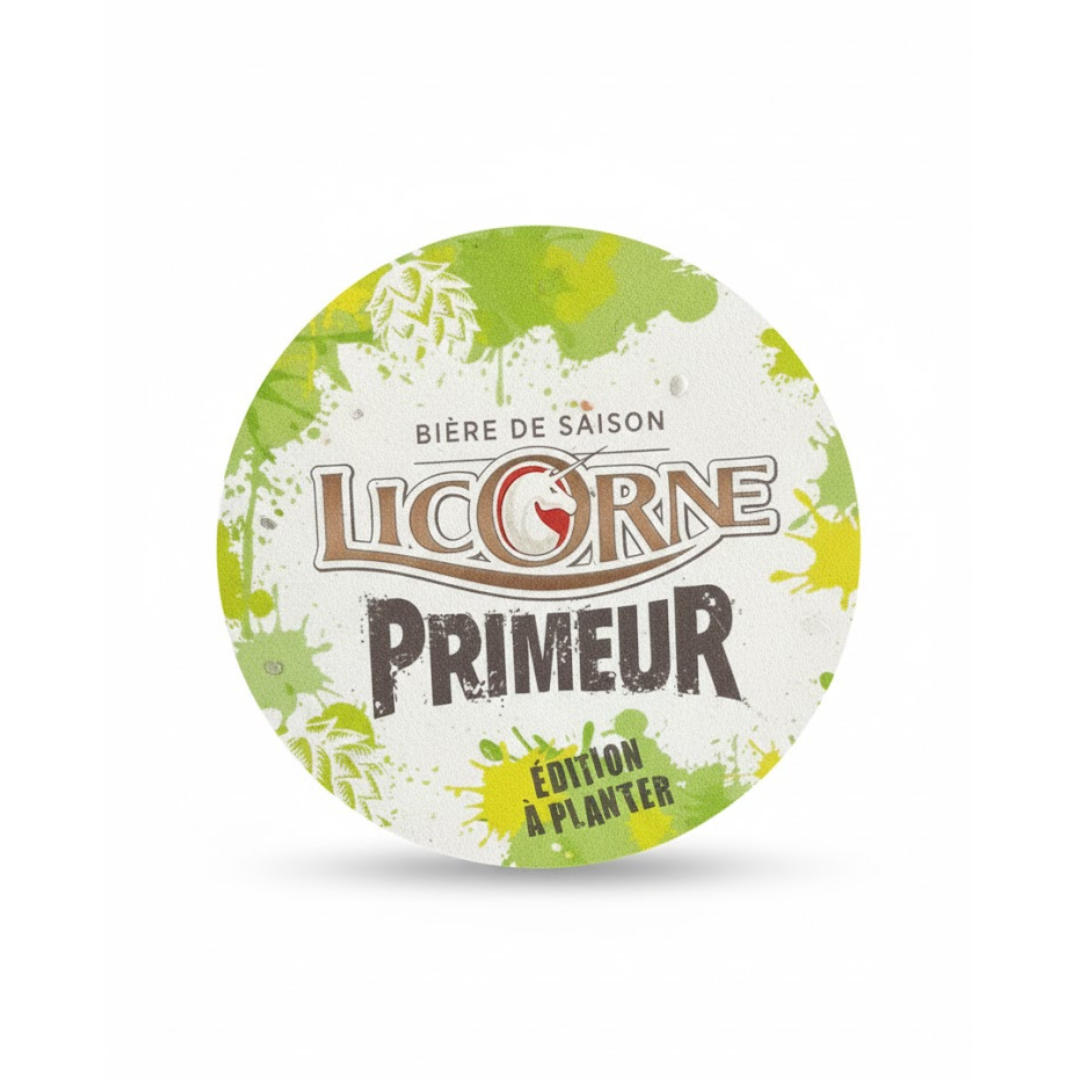 Seeded Paper Coasters - round