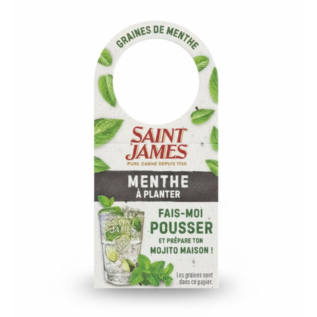 Seeded Paper Hangers (door and bottle)