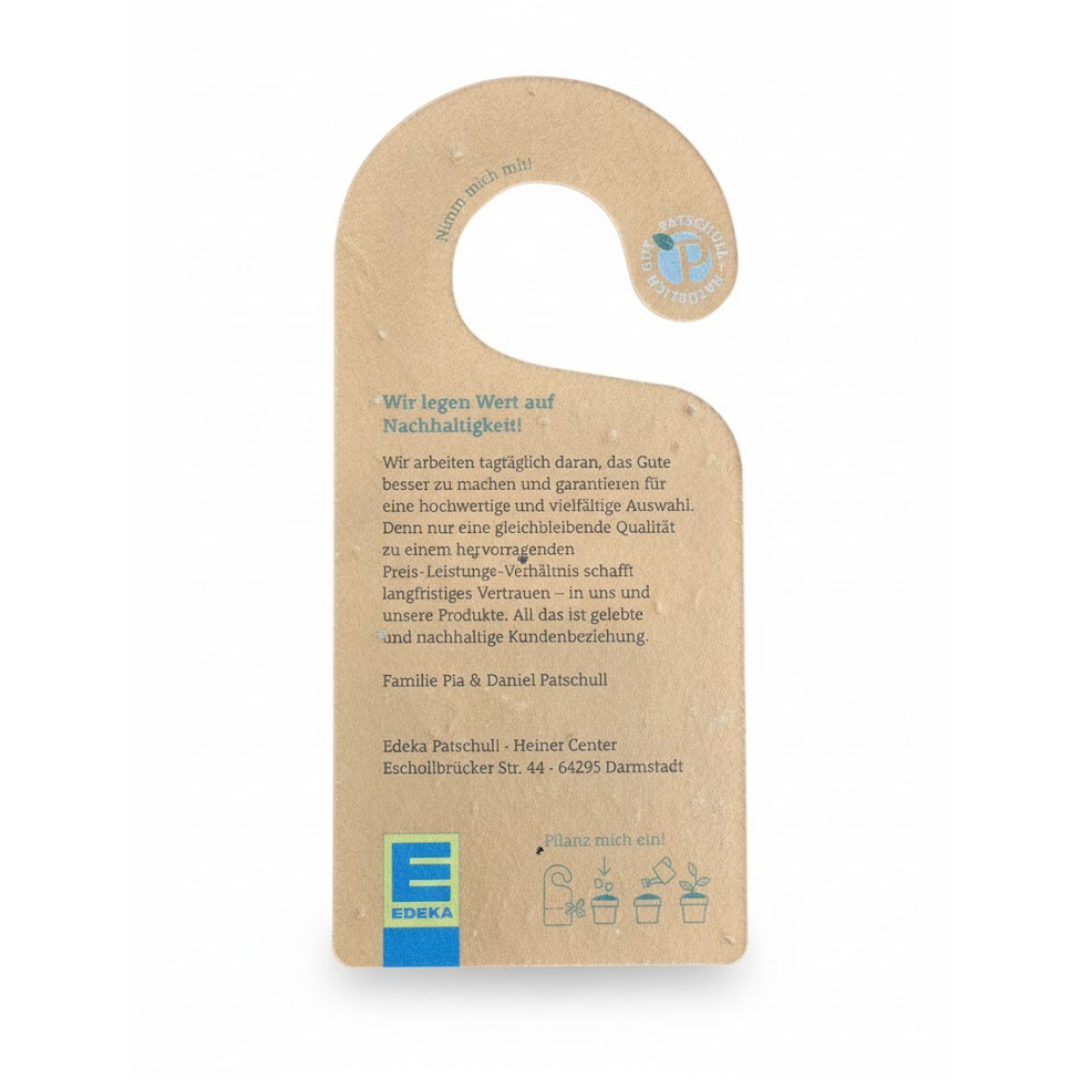 Seeded Paper Hangers (door and bottle)