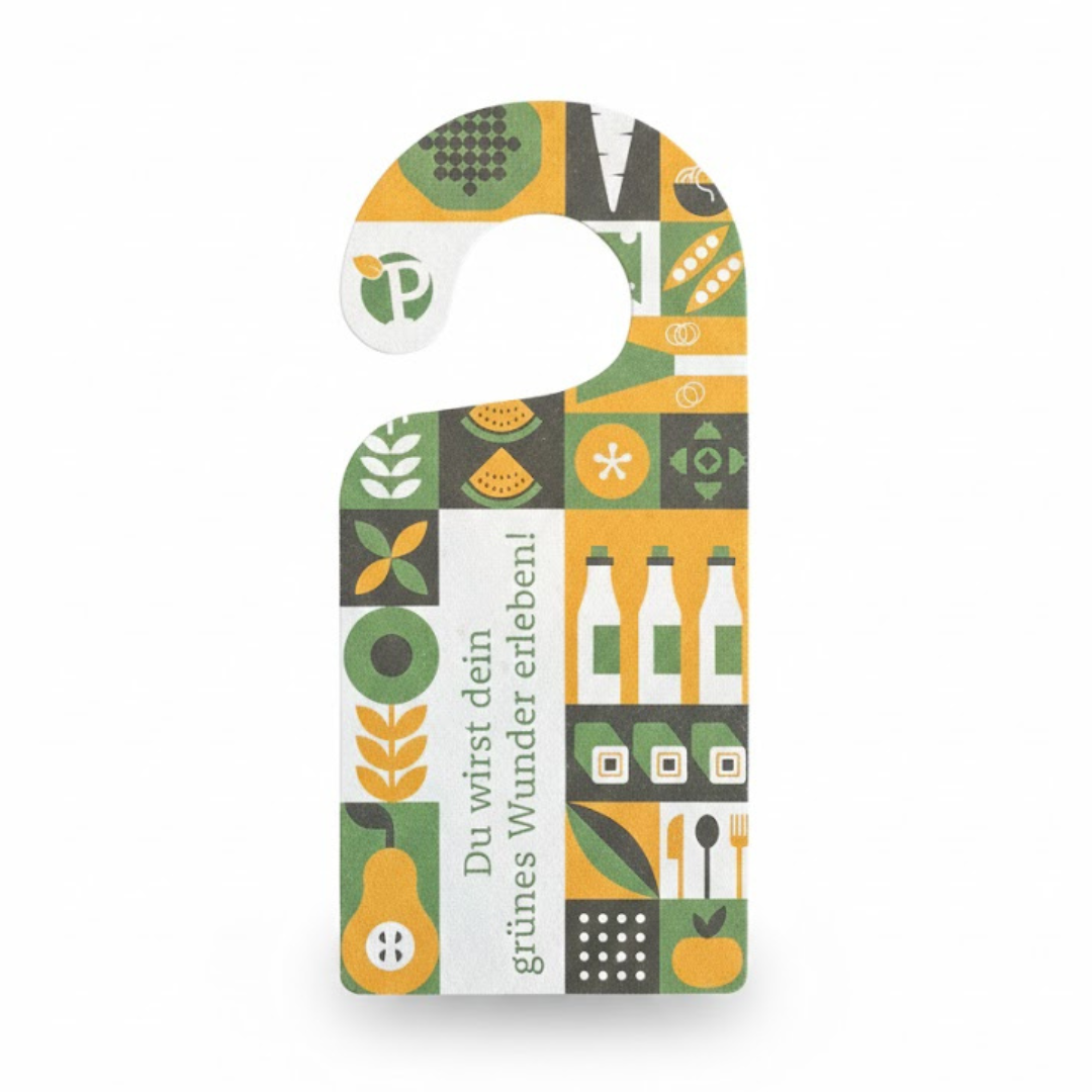 Seeded Paper Hangers (door and bottle)