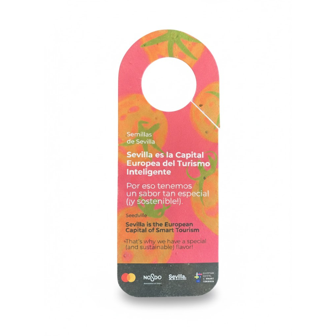 Seeded Paper Hangers (door and bottle)