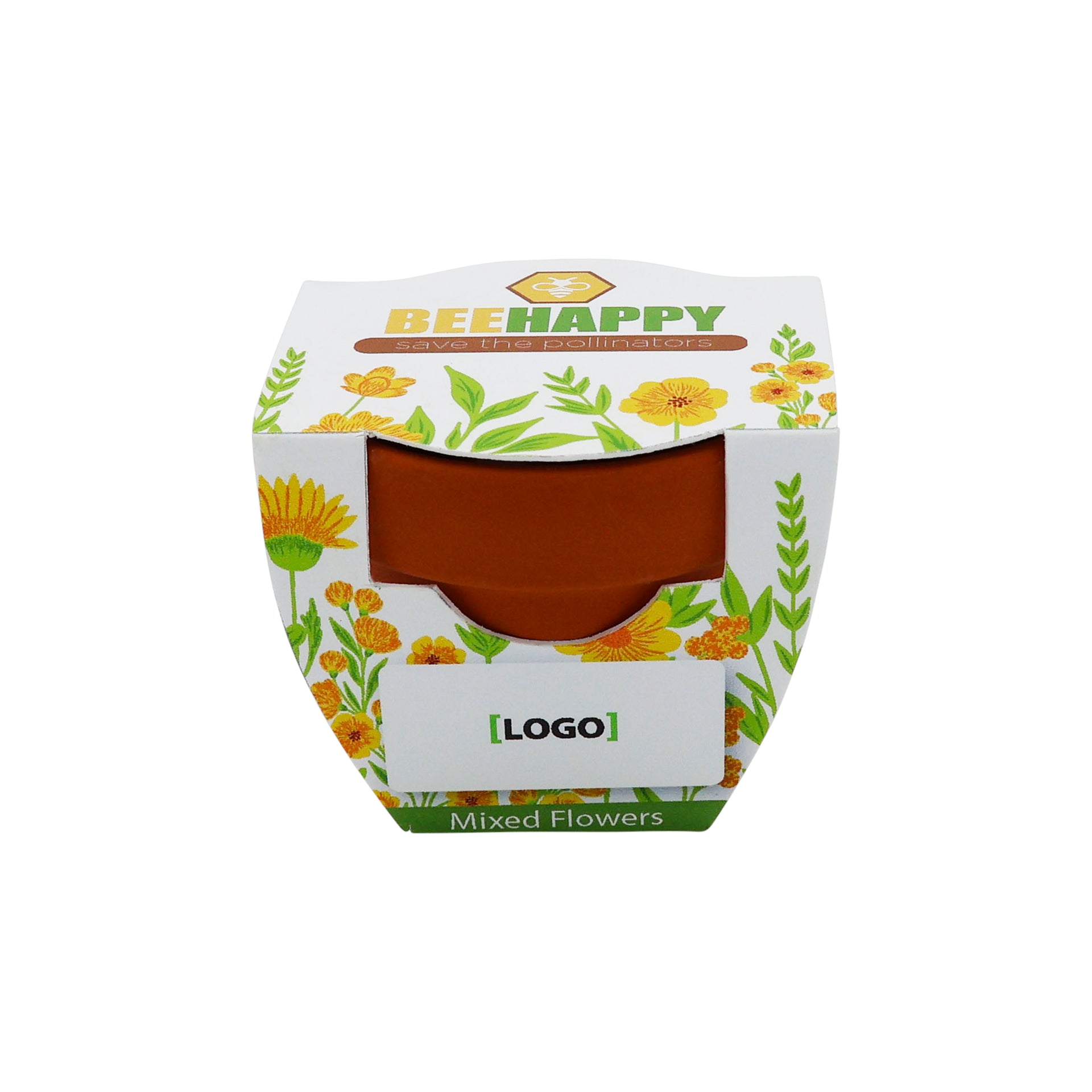 Mini Terracotta Grow Kit - Bee Happy