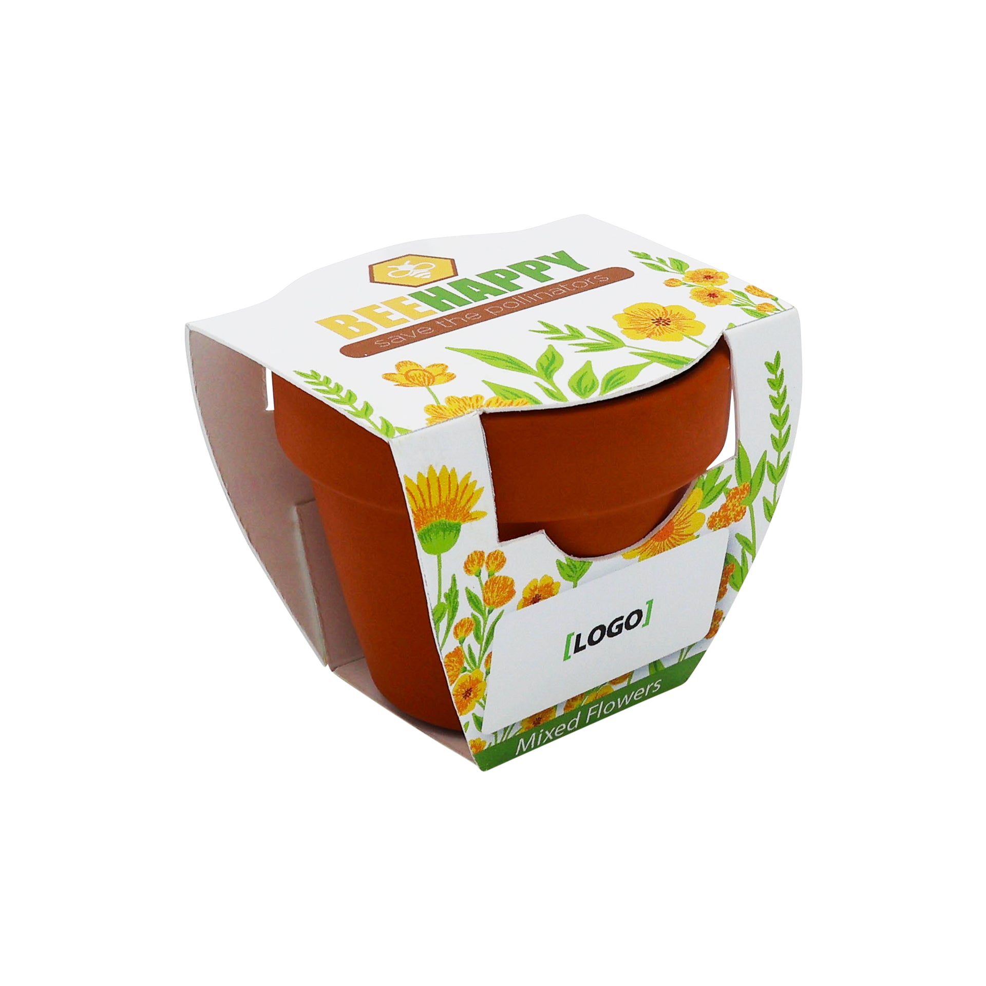 Mini Terracotta Grow Kit - Bee Happy