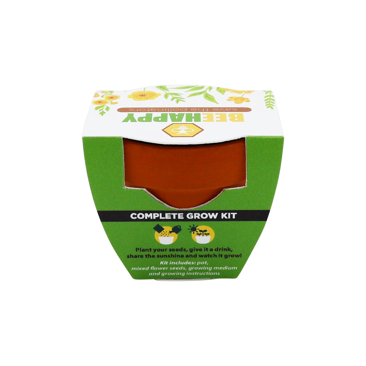 Mini Terracotta Grow Kit - Bee Happy