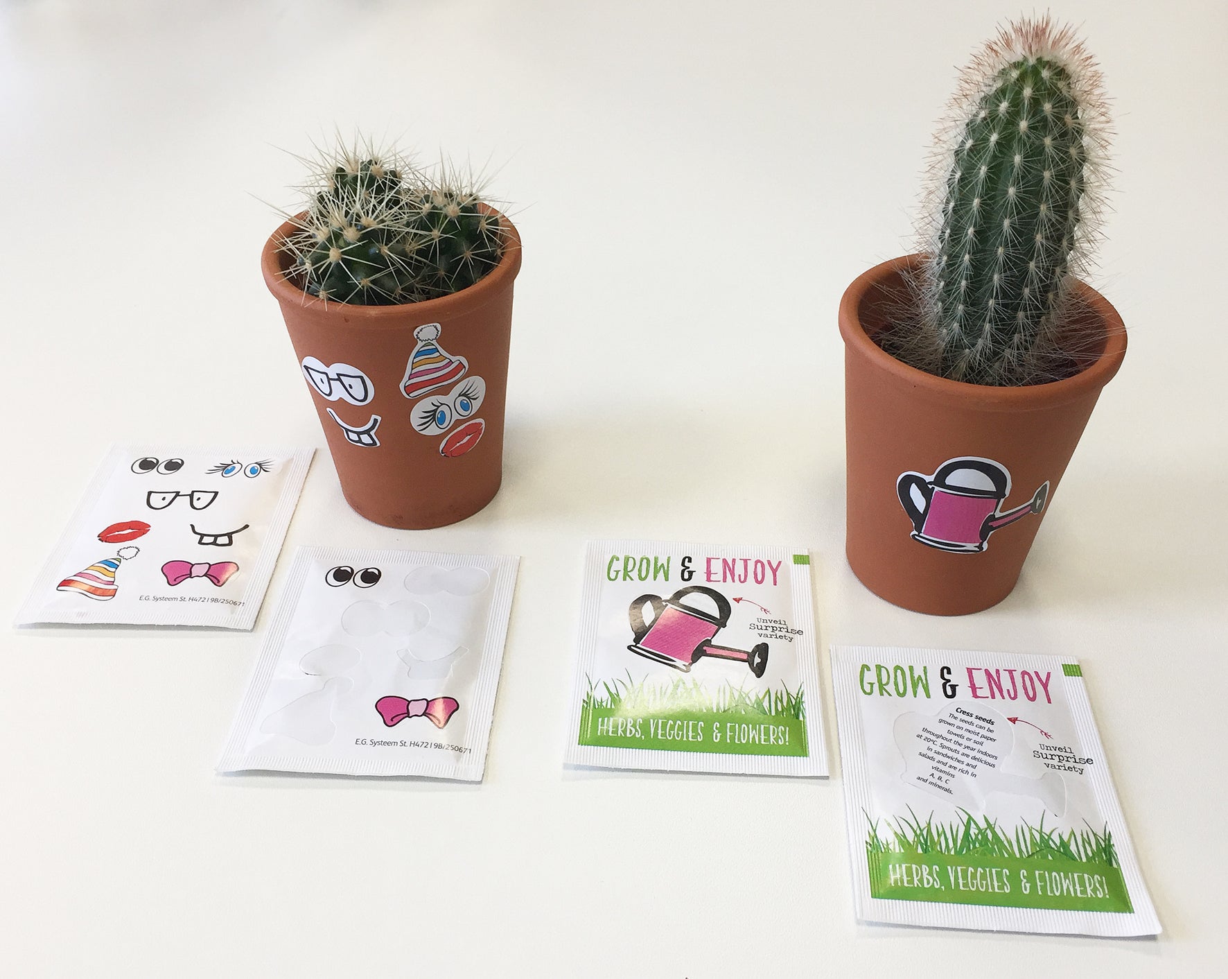 Custom Sticker Packs for Grow Kits & Planters